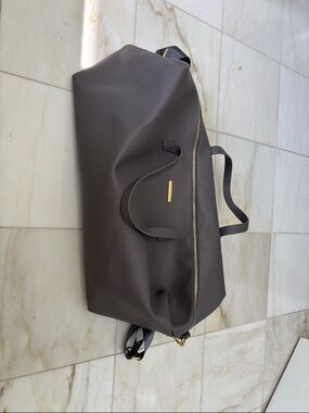 Katie Lofton Weekender Duffel Bag - Dark Taupe